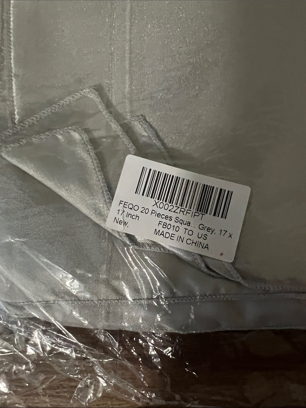 Satin Silver Dining Napkins - Elegant Table Linen - Picture 2 of 2